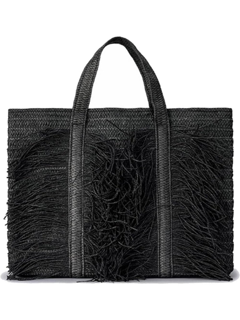 Stylish Woven Straw Tote Bag for Women - Summer Fringe Handbag with Tassel